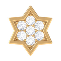 Certified Diamond Star Earring for Helix Piercing