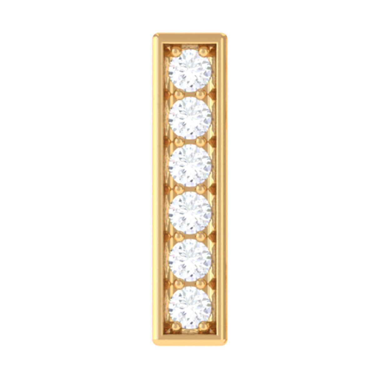 Diamond Bar Earring for Tragus Piercing