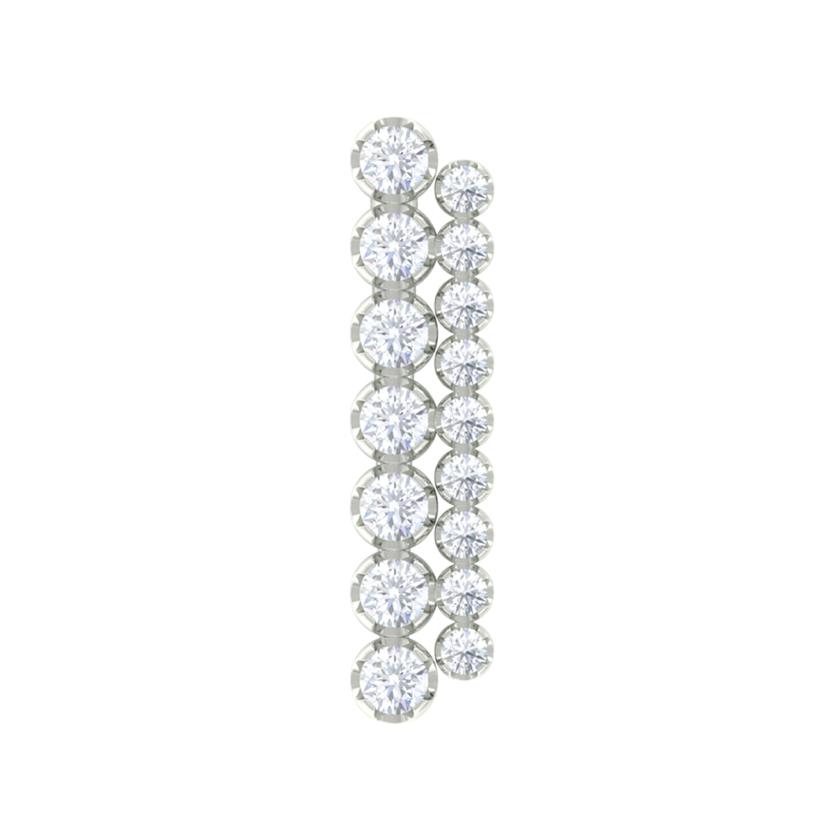 Diamond Ear Climber Cartilage Earring