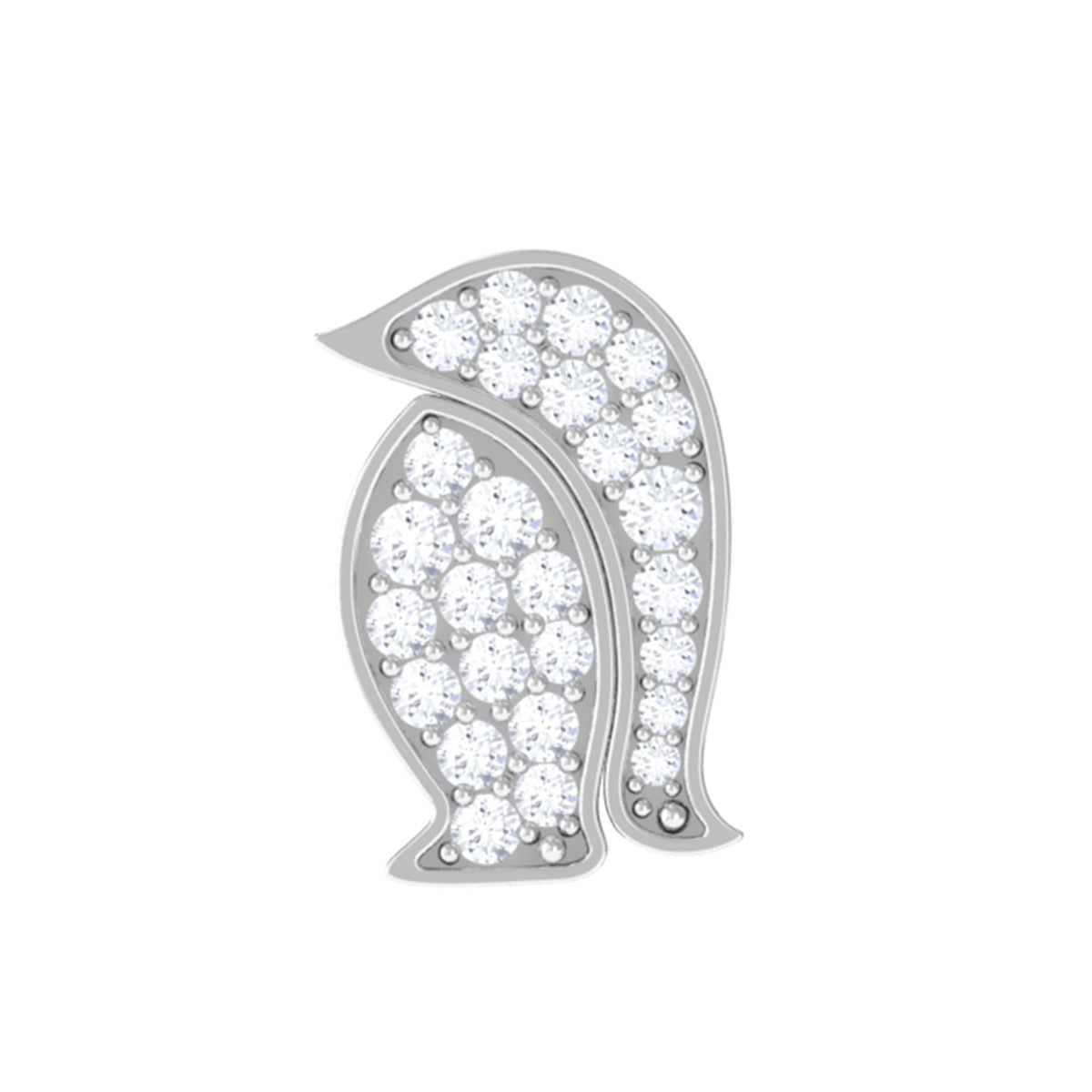 Cute Diamond Penguin Earring for Cartilage Piercing