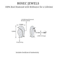 Cute Diamond Penguin Earring for Cartilage Piercing