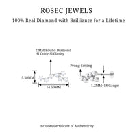 Diamond Virgo Constellation Earring for Cartilage Piercing