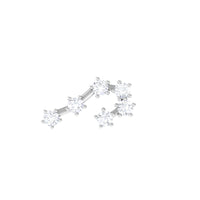 Diamond Cancer Zodiac Ear Crawler Earring
