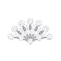 Unique Diamond Fan Cartilage Earring for Women