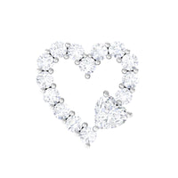 Diamond Heart Shape Cartilage Earring