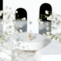 Certified Diamond Curved Cartilage Earring