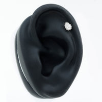 Solitaire Diamond Teardrop Tragus Earring for Women