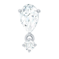 Pear Diamond Drop Earring for Helix Piercing
