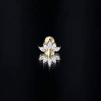 Certified Marquise Cut Diamond Helix Earring for Women