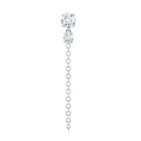 Certified Diamond Chain Drop Earring for Helix Piercing