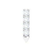 Natural Diamond Tiny Bar Tragus Earring