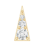Dainty Diamond Triangle Tragus Earring