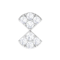 Genuine Diamond Bow Earring for Tragus Piercing