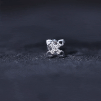 Real Diamond Floral Earring for Cartilage Piercing