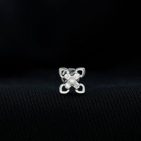 Real Diamond Floral Earring for Cartilage Piercing