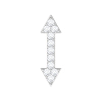 Natural Diamond Arrow Tragus Earring for Women
