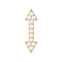 Natural Diamond Arrow Tragus Earring for Women