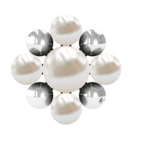 Real Freshwater Pearl and Beaded Flower Cartilage Earring