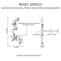 Diamond Star Celestial Crawler Earring