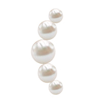 Round Freshwater Pearl Crawler Earring for Women