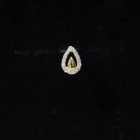 Certified Real Diamond Teardrop Helix Earring