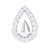Certified Real Diamond Teardrop Helix Earring