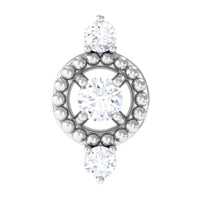 Unique Diamond Gothic Conch Earring for Women
