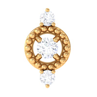 Unique Diamond Gothic Conch Earring for Women