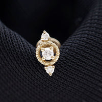 Unique Diamond Gothic Conch Earring for Women