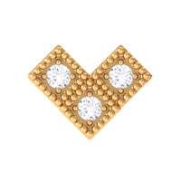 Round Diamond V Shape Earring for Helix Earring