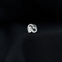 Real Diamond Cute Heart Earring for Helix Piercing