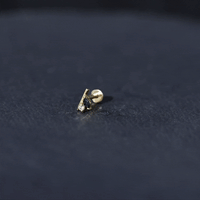 Contemporary Lab Grown Black and White Diamond Helix Earring
