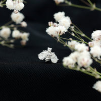 Pear Cut Moissanite Bee Earring for Cartilage Piercing