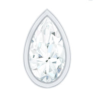 Pear Shape Diamond Solitaire Cartilage Earring