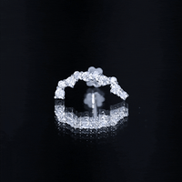 Certified Diamond Curved Crawler Earring for Women