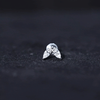 Marquise Diamond Two Stone Earring for Tragus Piercing