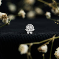 Simple Diamond Flower Cartilage Earring