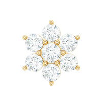 Simple Diamond Flower Cartilage Earring