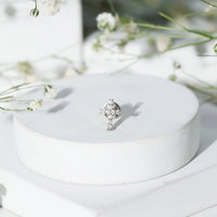 Minimalist Diamond Cross Cartilage Earring