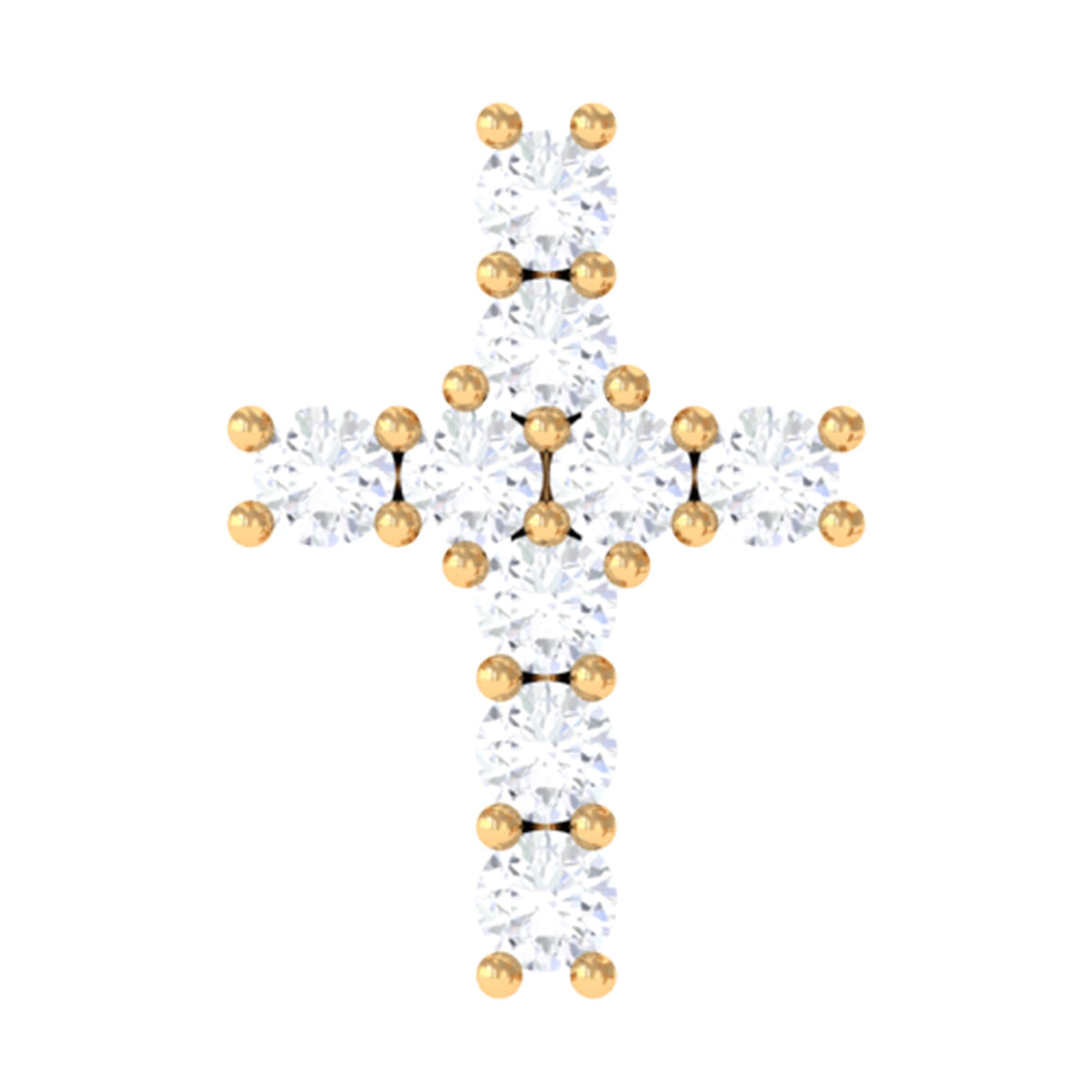 Minimalist Diamond Cross Cartilage Earring