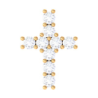 Minimalist Diamond Cross Cartilage Earring