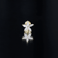 Marquise Diamond Floral Upper Lobe Earring