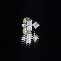 Princess Cut Diamond Helix Piercing Earring for Women