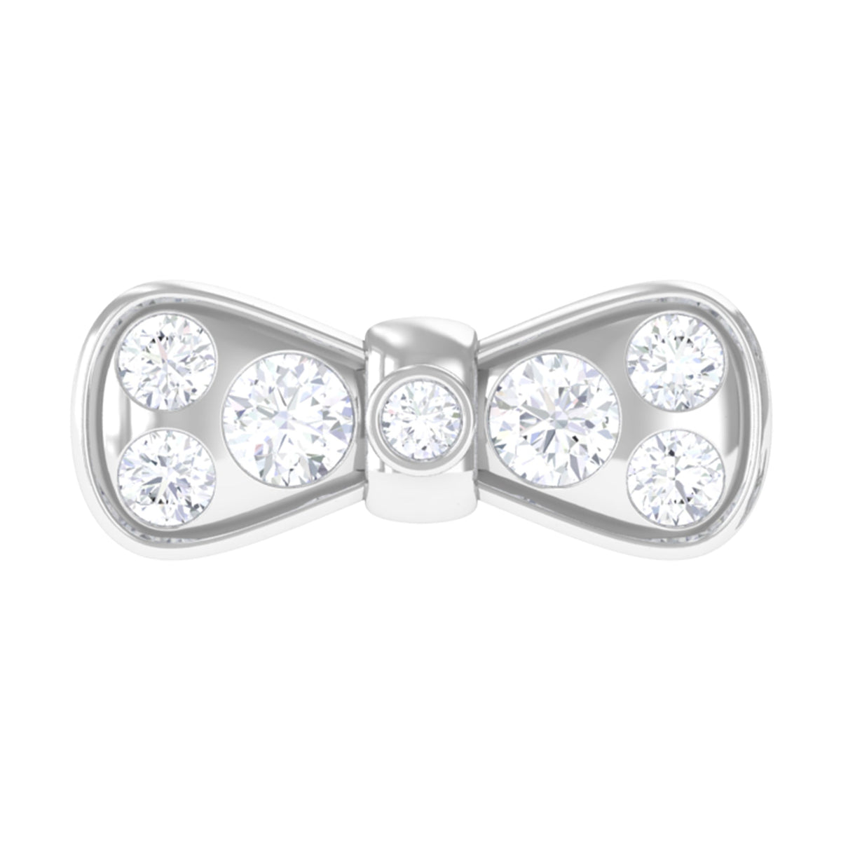 Diamonds Bow Cartilage Piercing Earring