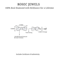 Diamonds Bow Cartilage Piercing Earring
