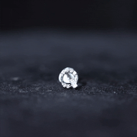 Natural Diamond Circle Earring for Helix Piercing