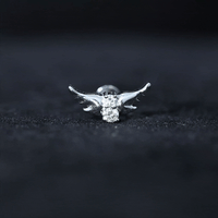 Animal Inspired Diamond Bird Earring for Helix Piercing