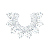 Real Diamond Horseshoe Earring for Helix Piercing