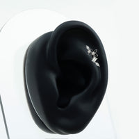 Real Diamond Flower Crawler Earring for Helix Piercing