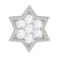 Certified Diamond Star Earring for Helix Piercing